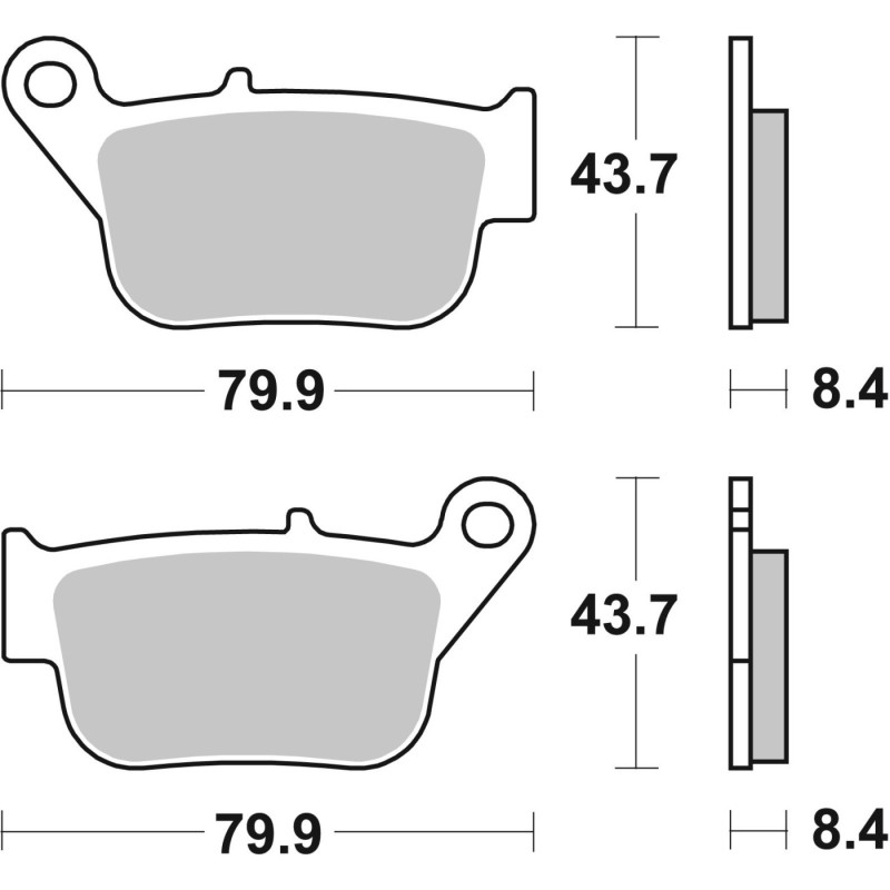 pastillas de freno moto brembo genuinas 07109