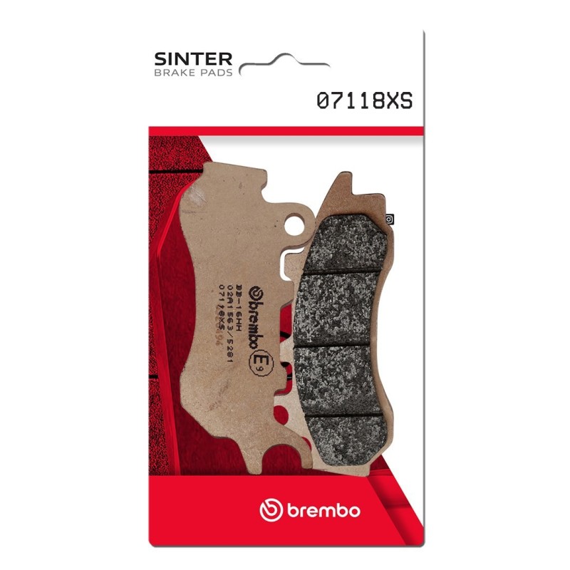 pastillas de freno moto brembo sinterizadas 07118xs