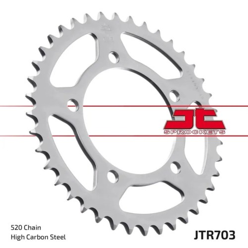 Kit de transmisión Aprilia Tuono 660 2021-2026 JT Sprockets 17/43 con cadena Regina