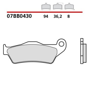 pastillas de freno moto brembo genuinas 07bb0430