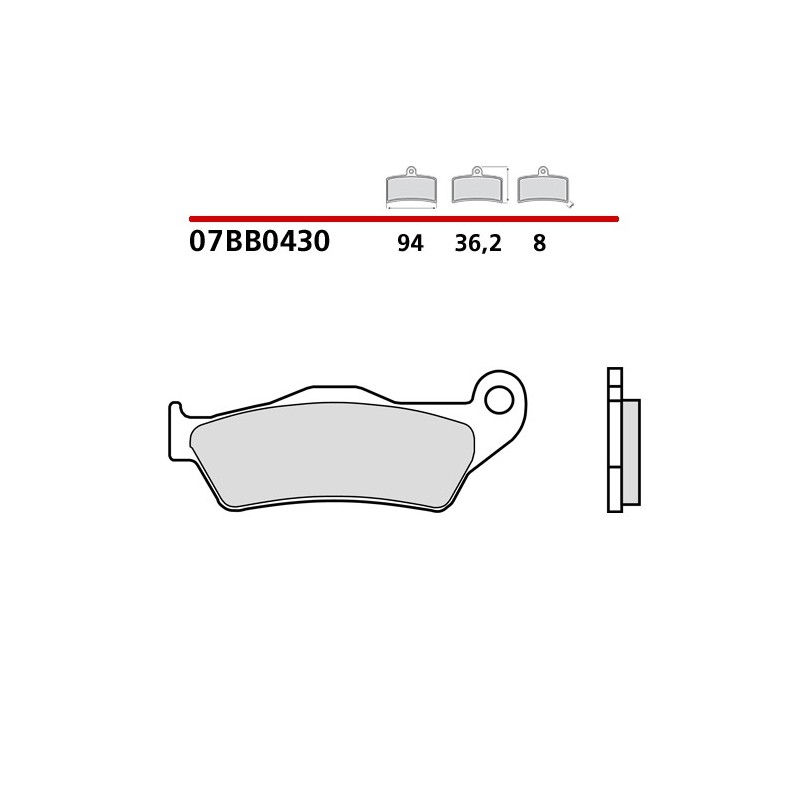 pastillas de freno moto brembo genuinas 07bb0430
