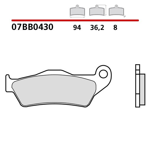 pastillas de freno moto brembo genuinas 07bb0430