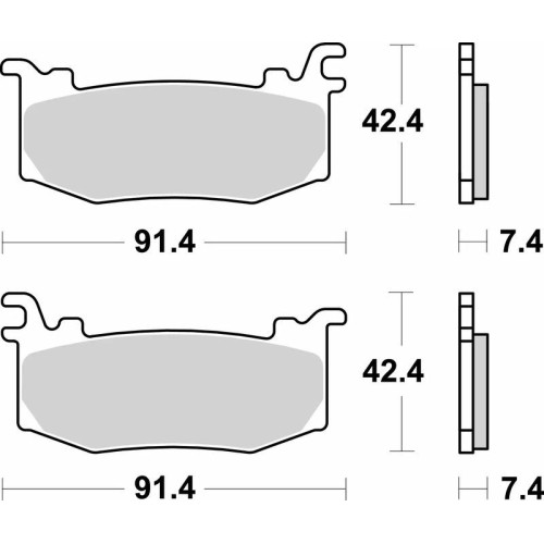 pastillas de freno moto brembo 07bb44sa delanteras sinterizadas