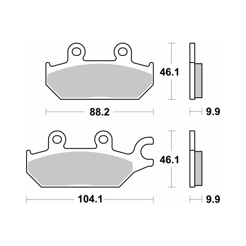 pastillas de freno moto brembo sinterizadas 07gr97sd