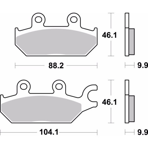 pastillas de freno moto brembo sinterizadas 07gr97sd
