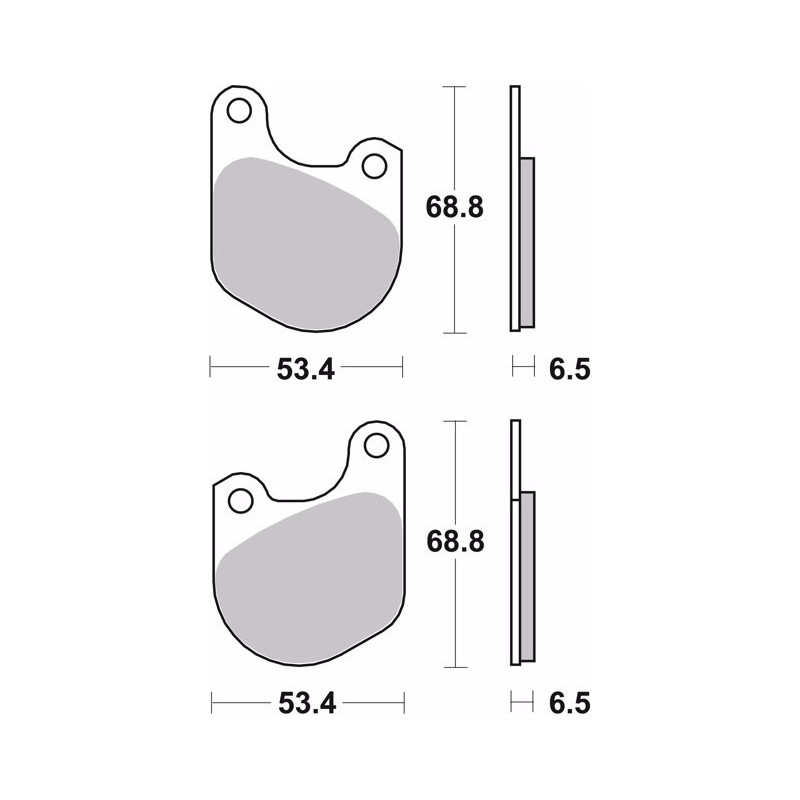 pastillas de freno moto brembo genuinas 07hd0202