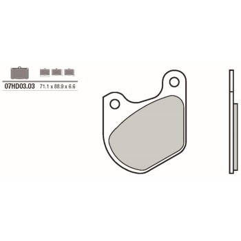 pastillas de freno moto brembo genuinas 07hd0303