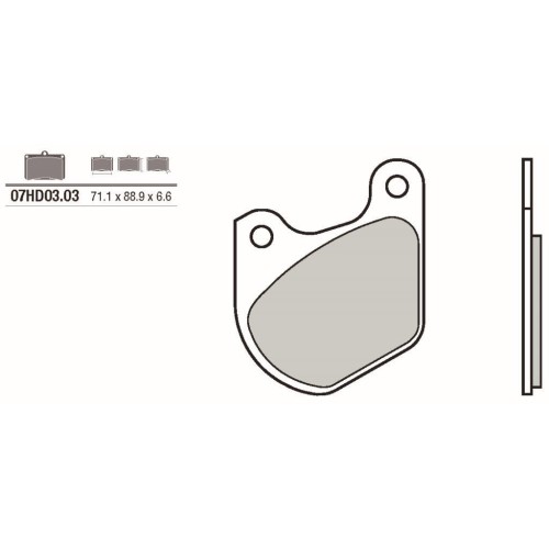 pastillas de freno moto brembo genuinas 07hd0303