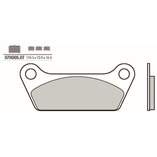 pastillas de freno moto brembo genuinas 07hd0507