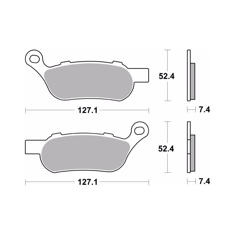 pastillas de freno moto brembo sinterizadas 07hd07sp