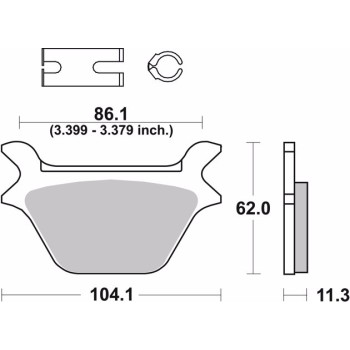 pastillas de freno moto brembo genuinas 07hd1011 2