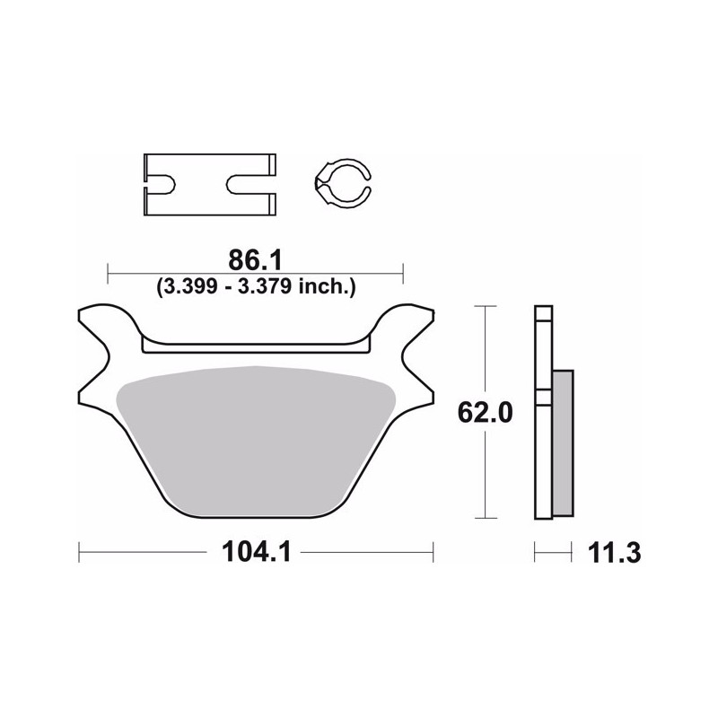 pastillas de freno moto brembo genuinas 07hd1011
