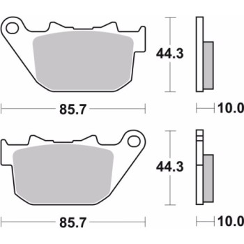 pastillas de freno moto brembo sinterizadas 07hd14sp 2