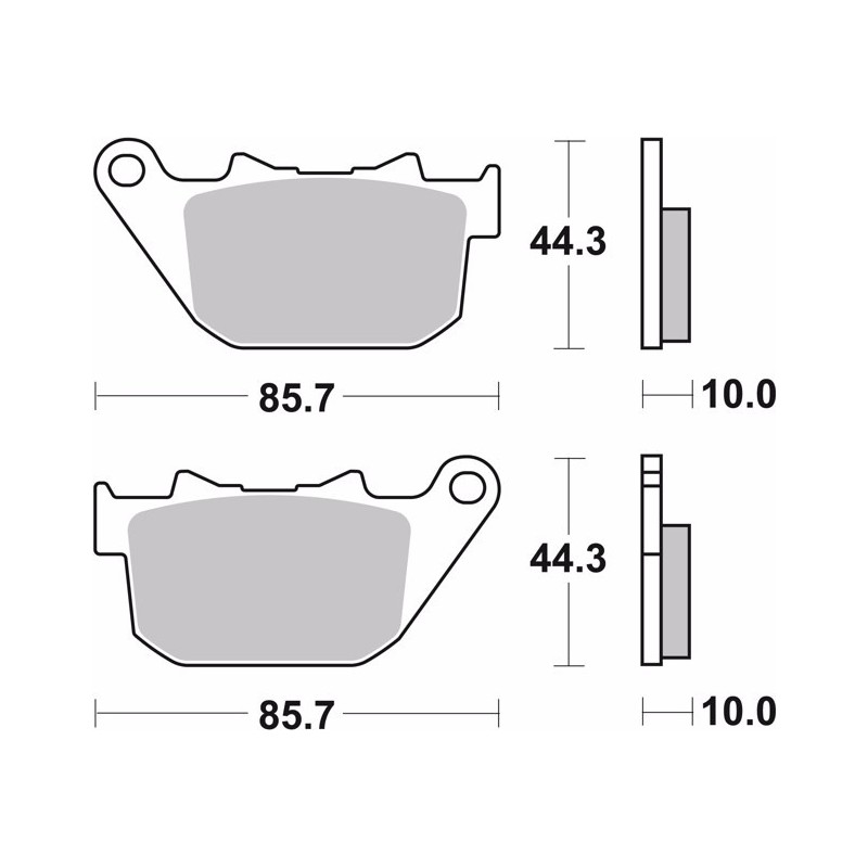 pastillas de freno moto brembo sinterizadas 07hd14sp