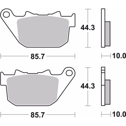 pastillas de freno moto brembo sinterizadas 07hd14sp