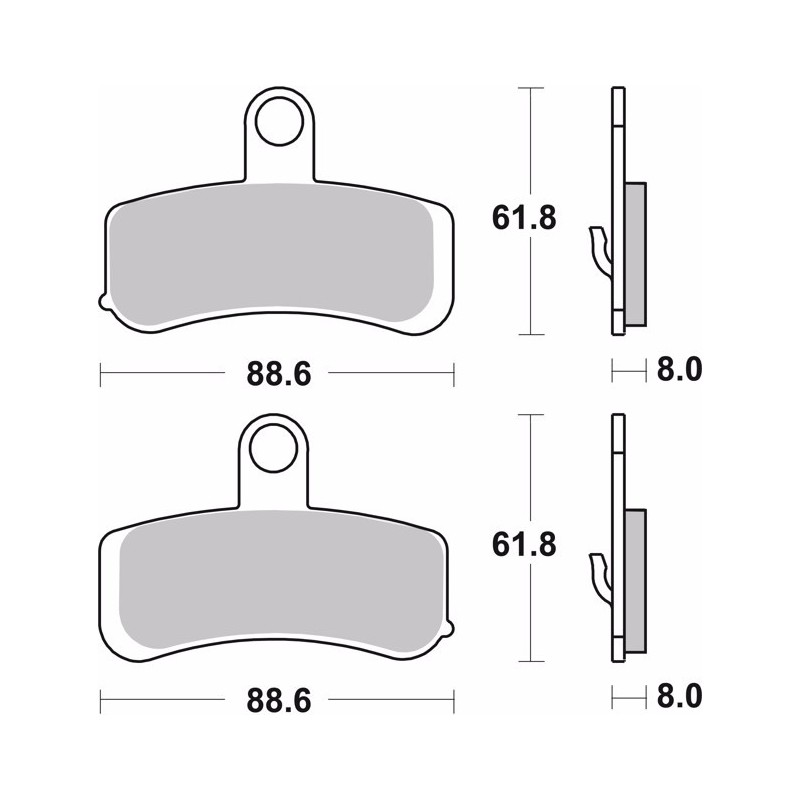 pastillas de freno moto brembo sinterizadas 07hd15sa