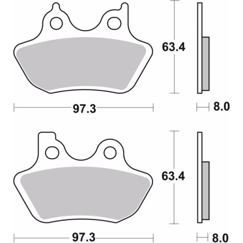 pastillas de freno moto brembo organicas 07hd16cc