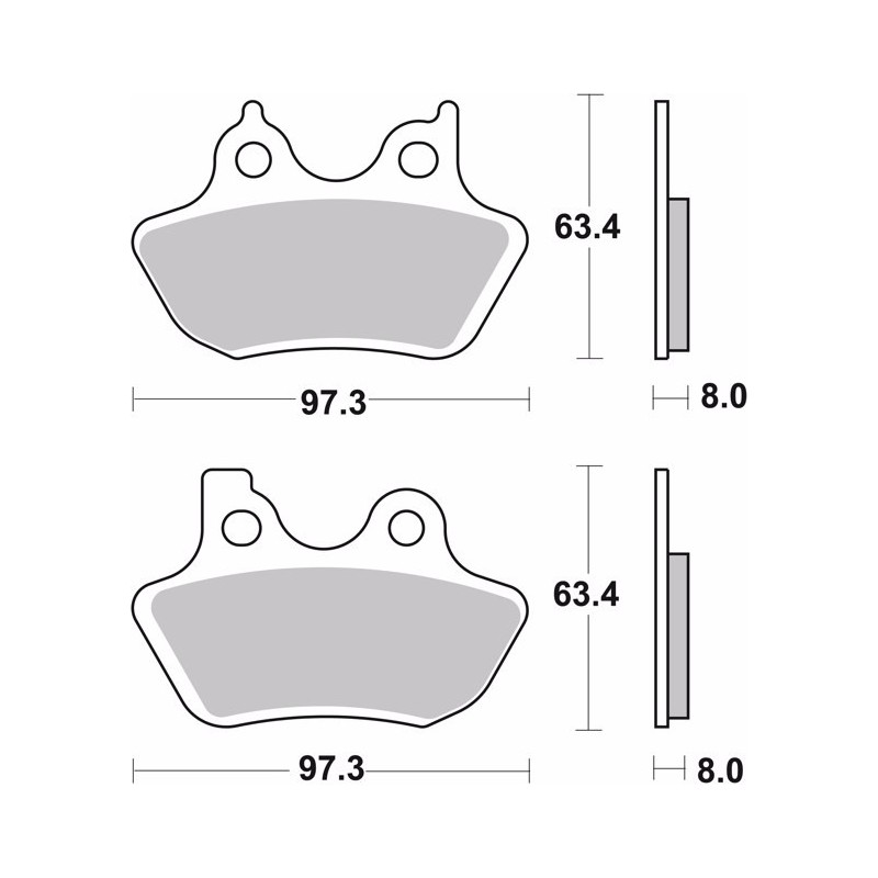 pastillas de freno moto brembo sinterizadas 07hd16sa