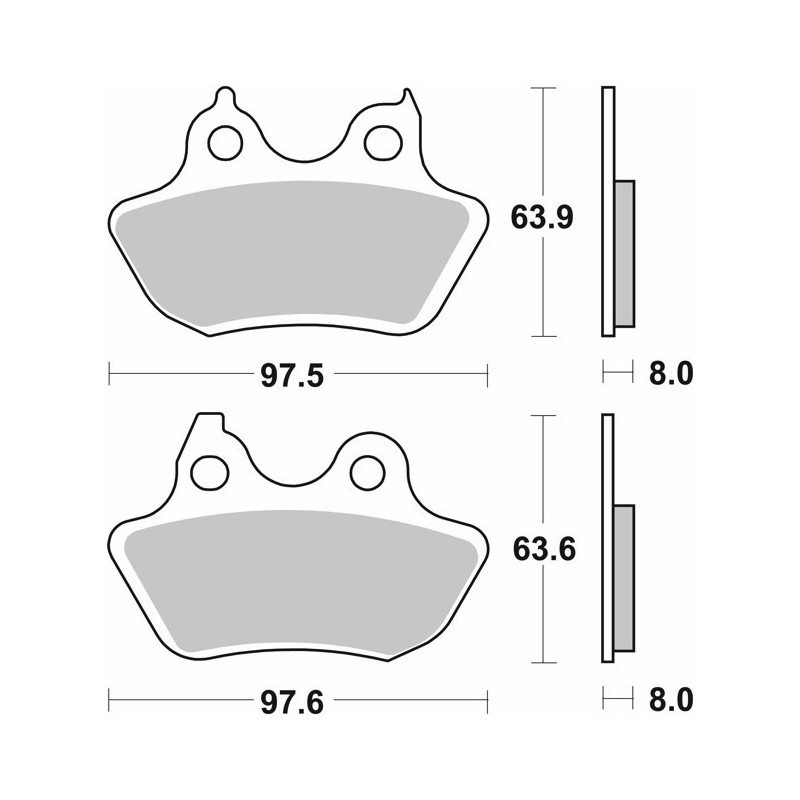 pastillas de freno moto brembo sinterizadas 07hd18sp