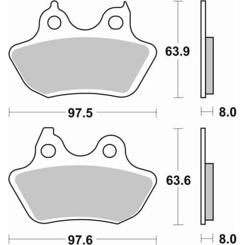 pastillas de freno moto brembo sinterizadas 07hd18sp