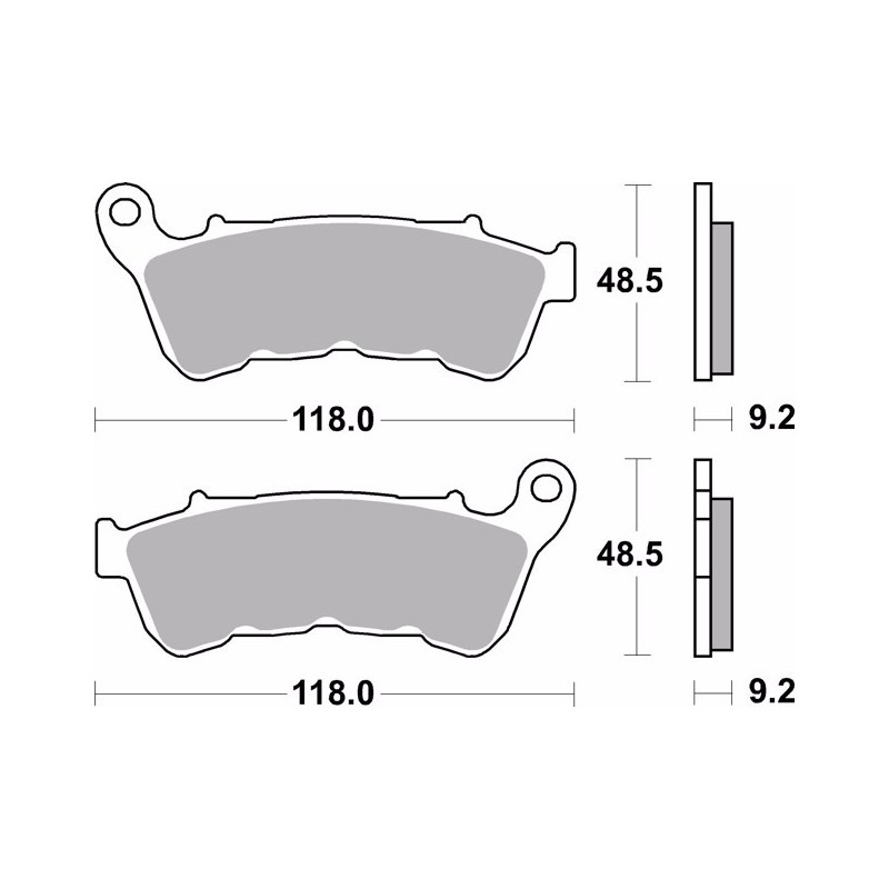 pastillas de freno moto brembo sinterizadas 07hd22sa