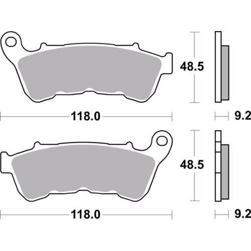 pastillas de freno moto brembo sinterizadas 07hd22sa