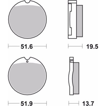 pastillas de freno moto brembo genuinas 07ho0130 2