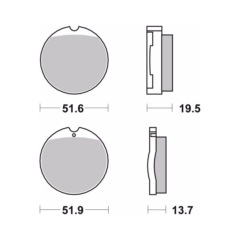 pastillas de freno moto brembo genuinas 07ho0130