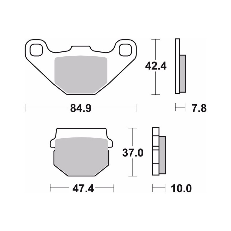 pastillas de freno moto brembo genuinas 07ho1118