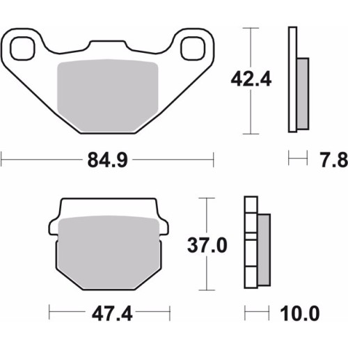 pastillas de freno moto brembo genuinas 07ho1118