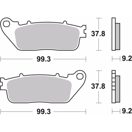 pastillas de freno moto brembo organicas 07ho13cc