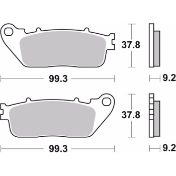 pastillas de freno moto brembo sinterizadas 07ho13sp 2