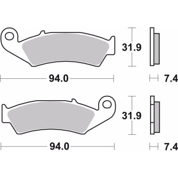 pastillas de freno moto brembo sinterizadas 07ho25sd 2