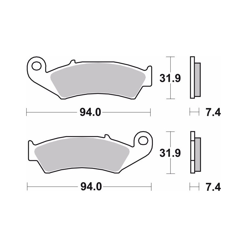 pastillas de freno moto brembo sinterizadas 07ho25sd