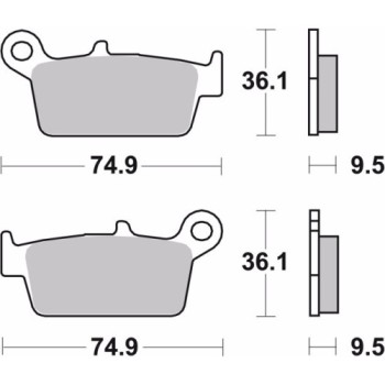 pastillas de freno moto brembo organicas 07ho26tt 2