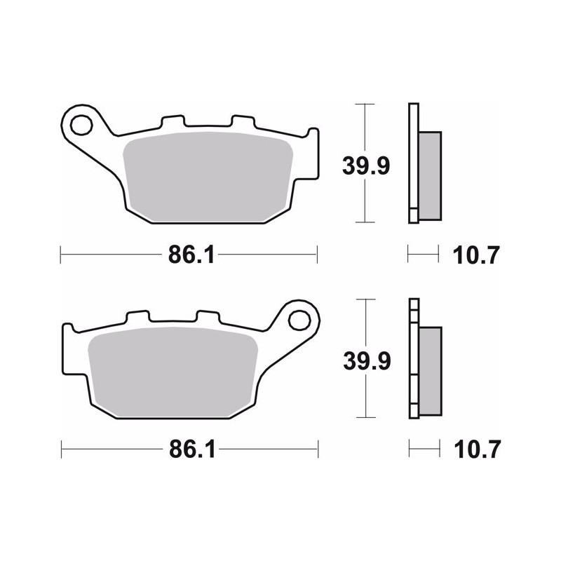 pastillas de freno moto brembo genuinas 07ho2711