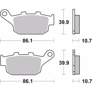 pastillas de freno moto brembo sinterizadas 07ho27sp 2
