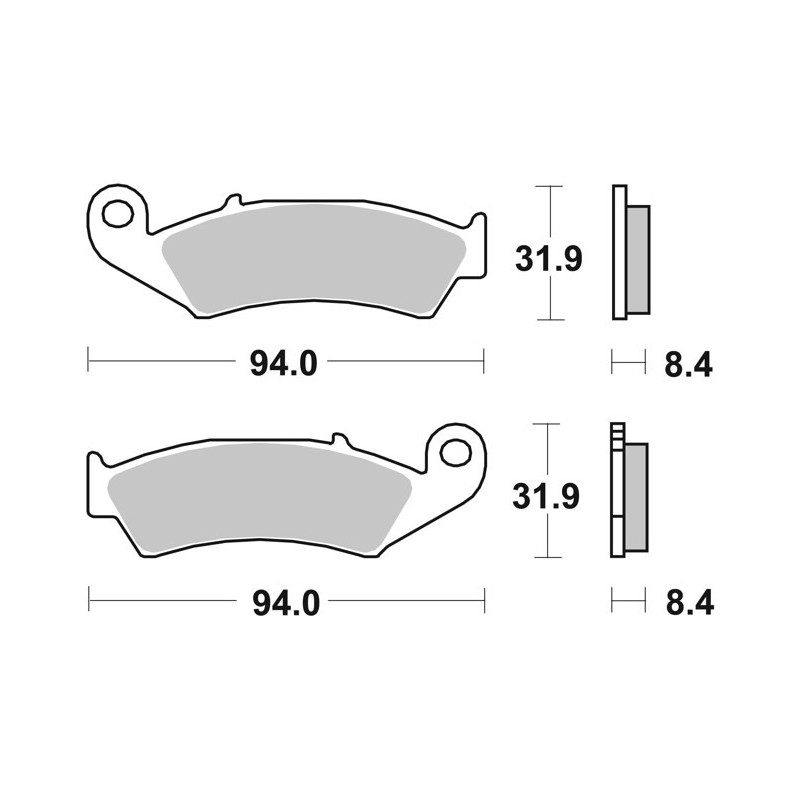 pastillas de freno moto brembo genuinas 07ho2911