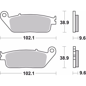pastillas de freno moto brembo genuinas 07ho3109 2