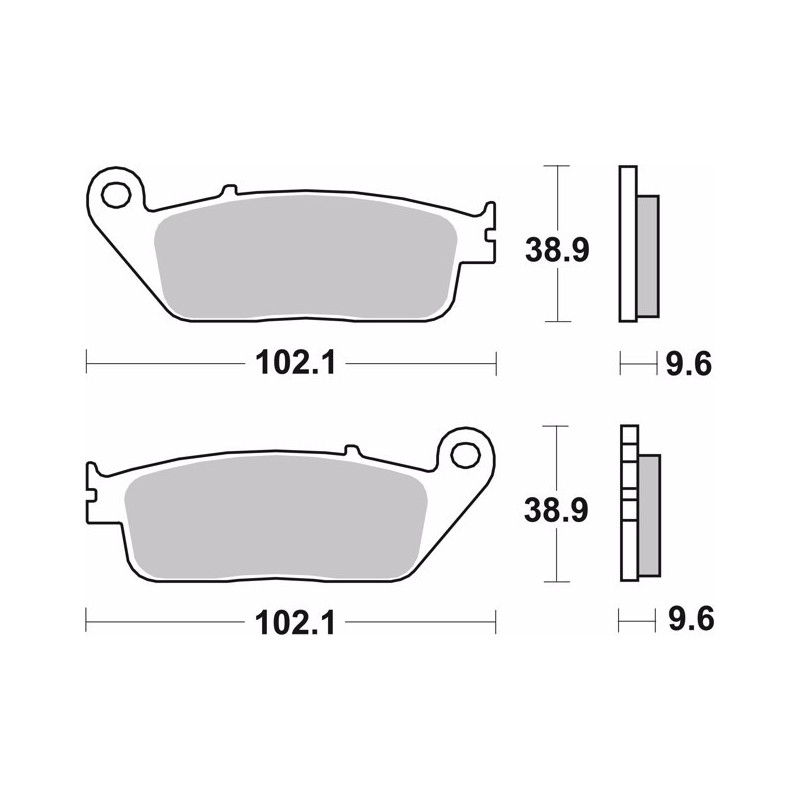 pastillas de freno moto brembo genuinas 07ho3109