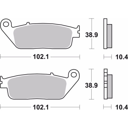 pastillas de freno moto brembo genuinas 07ho3405