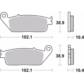 pastillas de freno moto brembo sinterizadas 07ho34sp 2