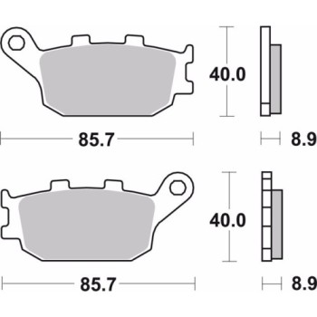 pastillas de freno moto brembo sinterizadas 07ho36sp 2