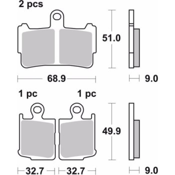 pastillas de freno moto brembo sinterizadas 07ho37sa 2
