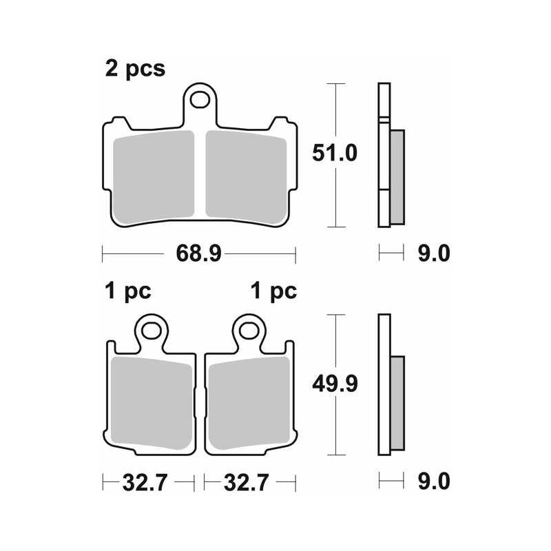pastillas de freno moto brembo sinterizadas 07ho37sa