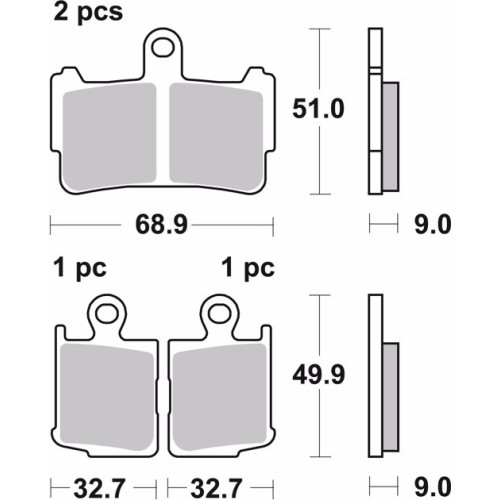 pastillas de freno moto brembo sinterizadas 07ho37sa