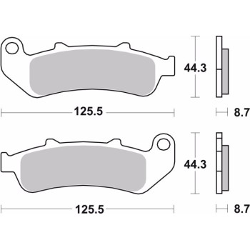 pastillas de freno moto brembo sinterizadas 07ho39sp 2