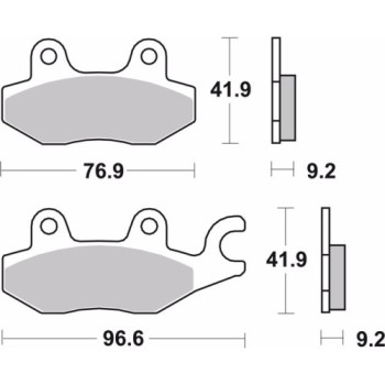 pastillas de freno moto brembo genuinas 07ho4008 2