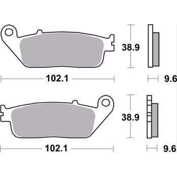 pastillas de freno moto brembo genuinas 07ho4108 2
