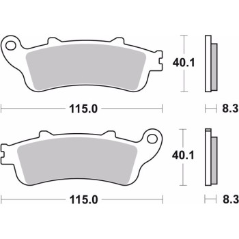 pastillas de freno moto brembo genuinas 07ho4308 2